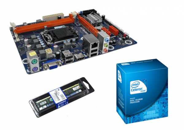 Kit MB PCWARE + Celeron G40 + Kingston 2GB