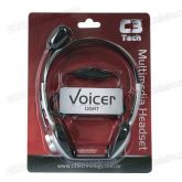 Fone de ouvido + Microfone C3 Tech Voicer Light